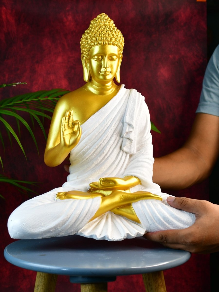 Sowpeace Resin Gold Buddha Decor