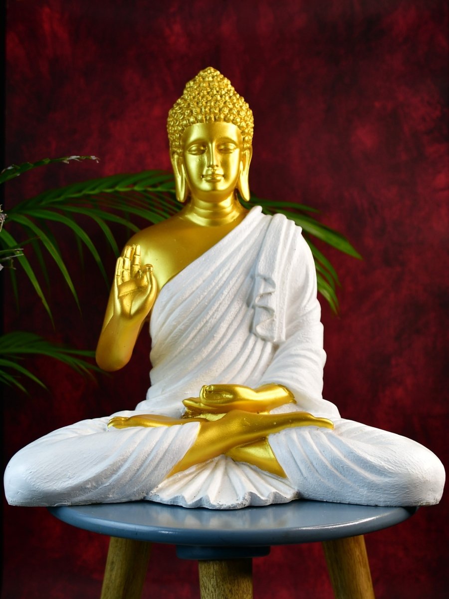 Sowpeace Resin Gold Buddha Decor