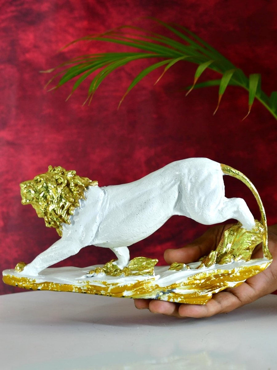 Sowpeace Resin Leaping Lion - Decor - Sowpeace - Sowpeace Resin Leaping Lion - RES - RLLP - TT - Sowpeace