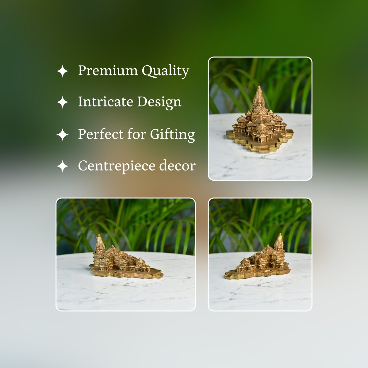 Sowpeace Resin Mini Mandir - Decor - Sowpeace - 