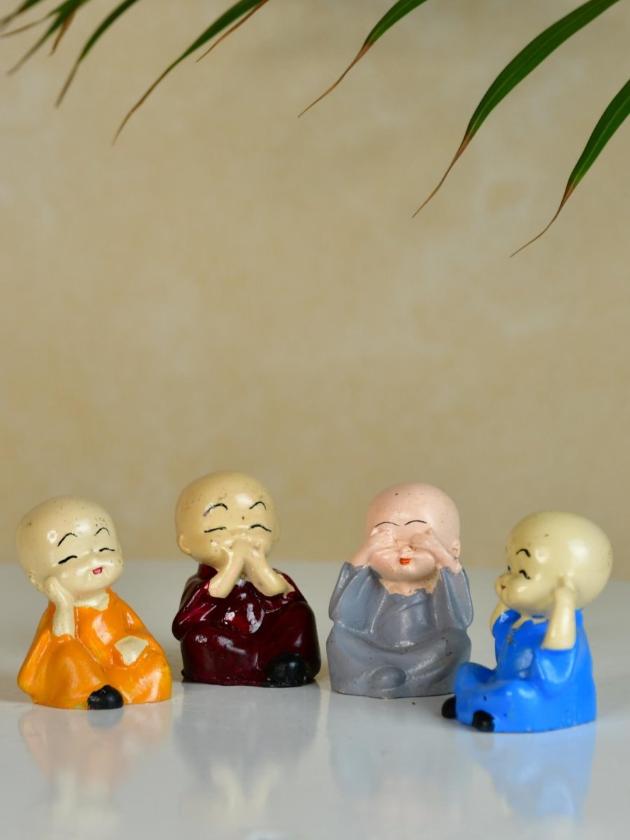 Sowpeace Resin Mini Monk Set of 4