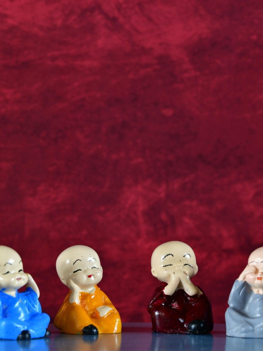 Sowpeace Resin Mini Monk Set of 4