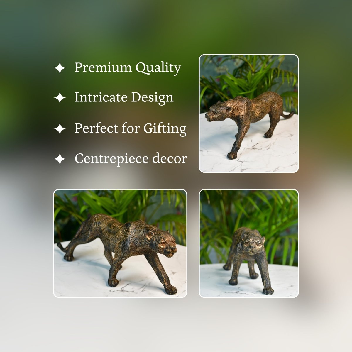 Sowpeace Resin Panther Decor