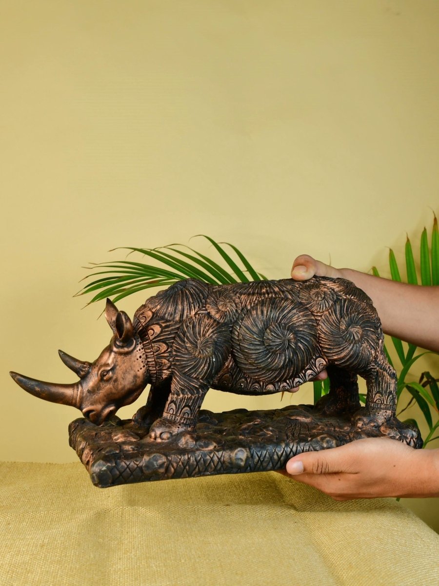 Sowpeace Resin Rhino Decor