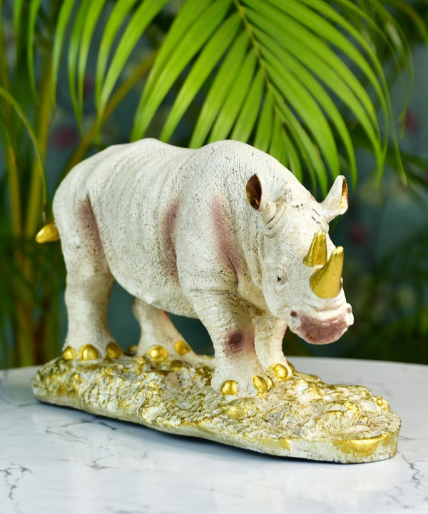 Sowpeace Resin White Rhino Decor — image 5