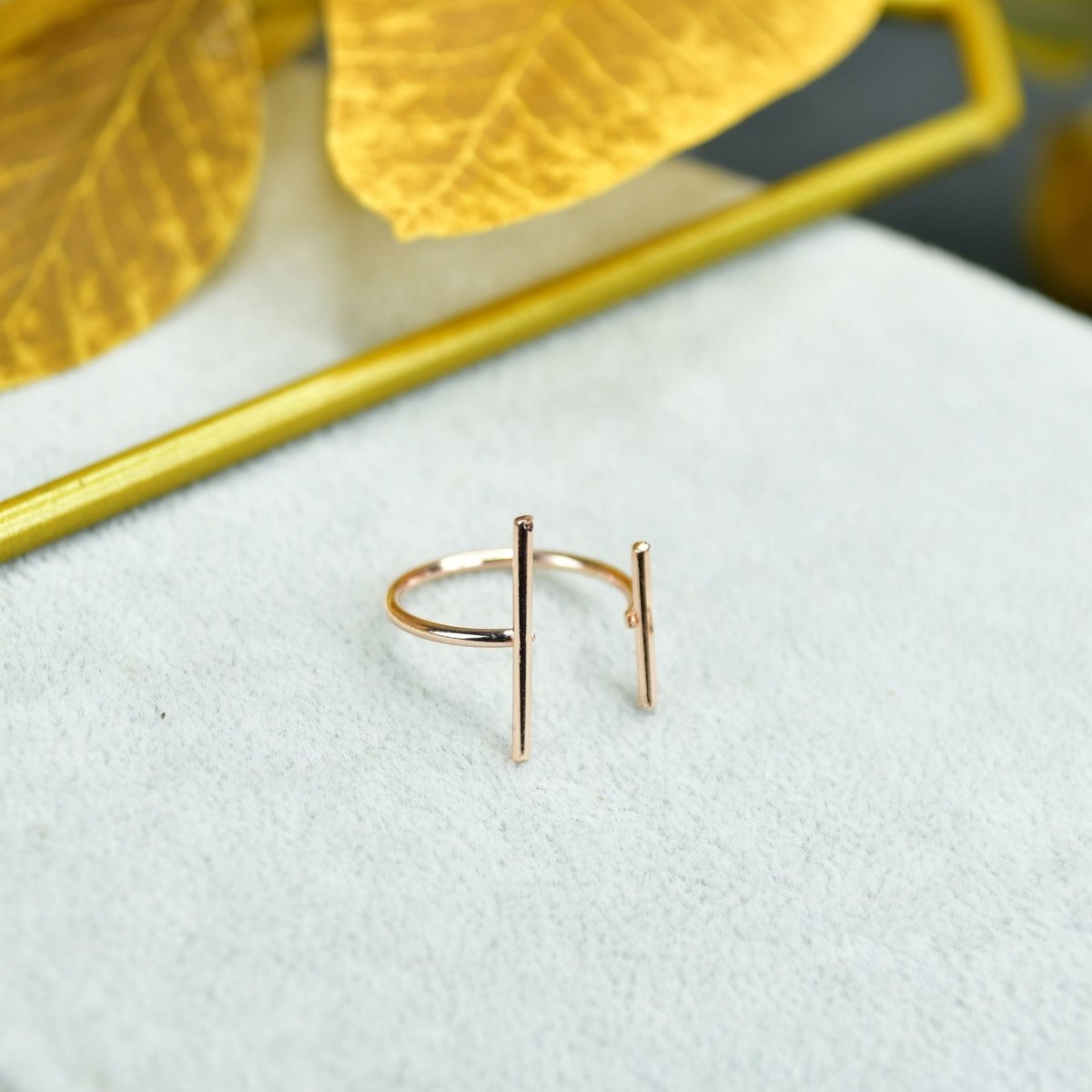 Sowpeace Rose Gold Double Line Ring Stainless Steel | Elegant One‑Size Adjustable Jewelry for Women & Men