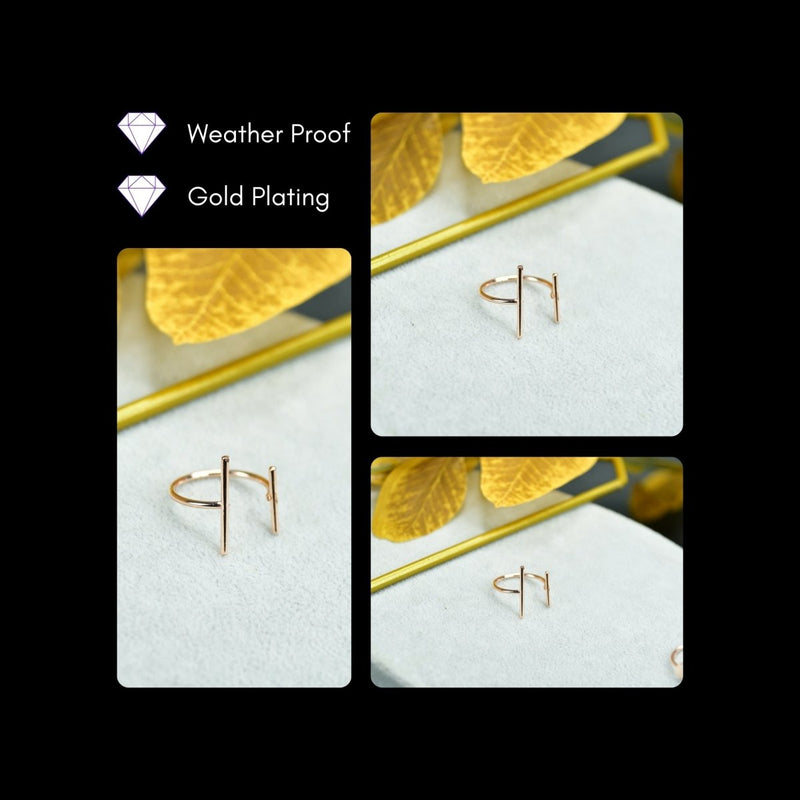 Sowpeace Rose Gold Double Line Ring Stainless Steel | Elegant One‑Size Adjustable Jewelry for Women & Men – view 3