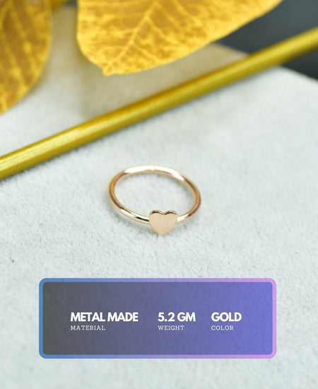 Sowpeace Rose Gold Heart Ring Stainless Steel | Elegant One‑Size Adjustable Jewelry for Women & Men