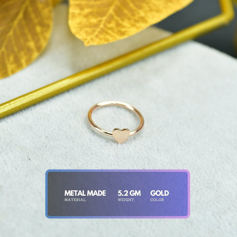 Sowpeace Rose Gold Heart Ring Stainless Steel | Elegant One‑Size Adjustable Jewelry for Women & Men – view 2