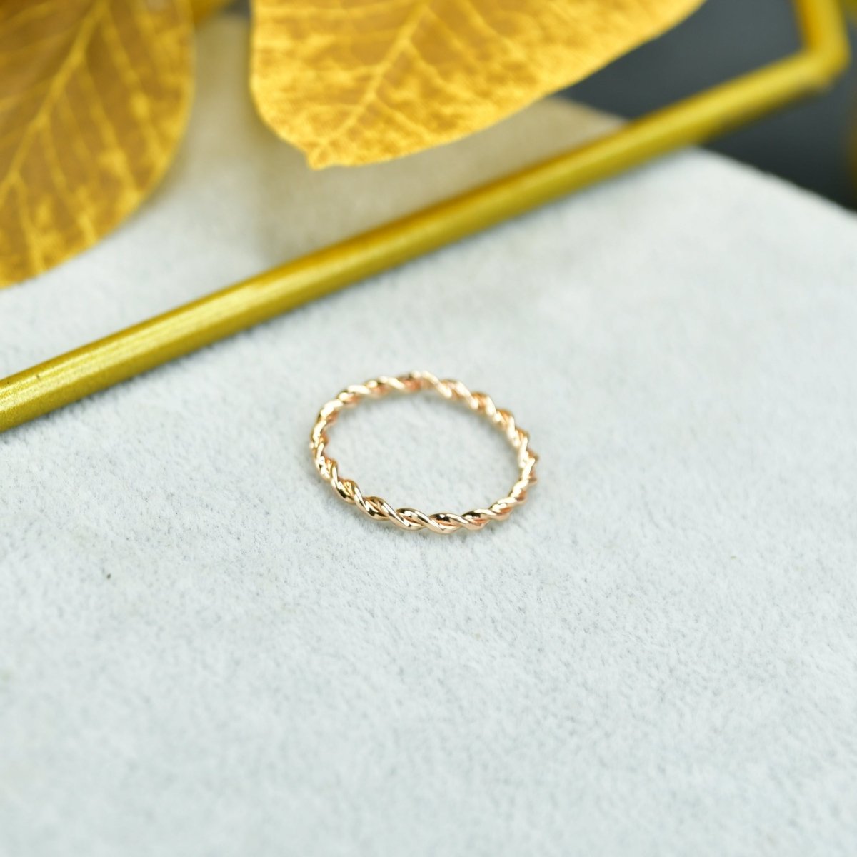 Sowpeace Rose Gold Twisted Metal Ring Stainless Steel | Stylish One‑Size Adjustable Jewelry for Women & Men - Sowpeace - 