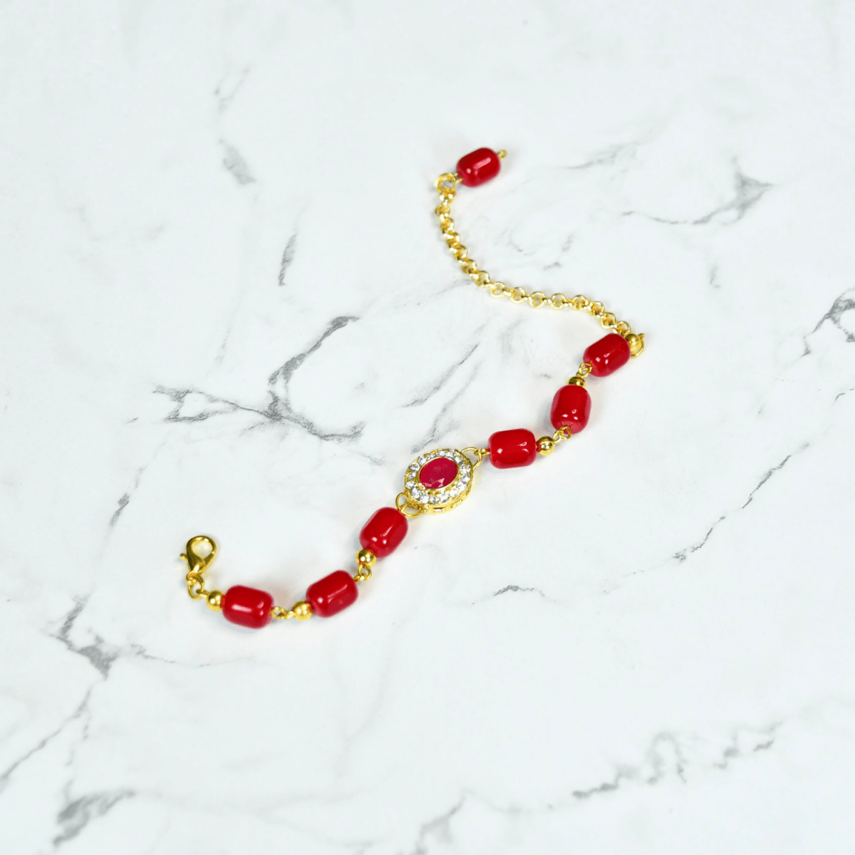 Sowpeace Rouge Allure Bracelet | Elegant Stainless Steel One‑Size Adjustable Fashion Jewelry for Women & Men