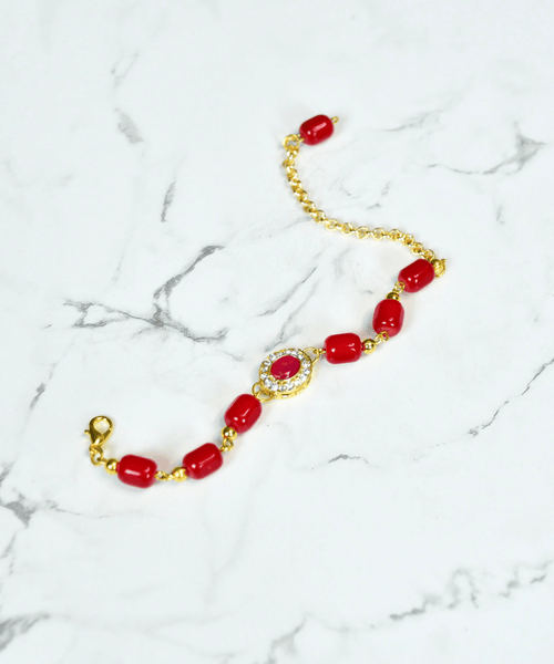 Sowpeace Rouge Allure Bracelet | Elegant Stainless Steel One‑Size Adjustable Fashion Jewelry for Women & Men