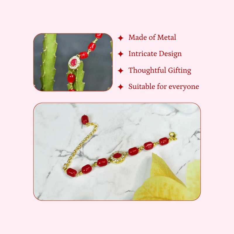 Sowpeace Rouge Allure Bracelet | Elegant Stainless Steel One‑Size Adjustable Fashion Jewelry for Women & Men – view 4