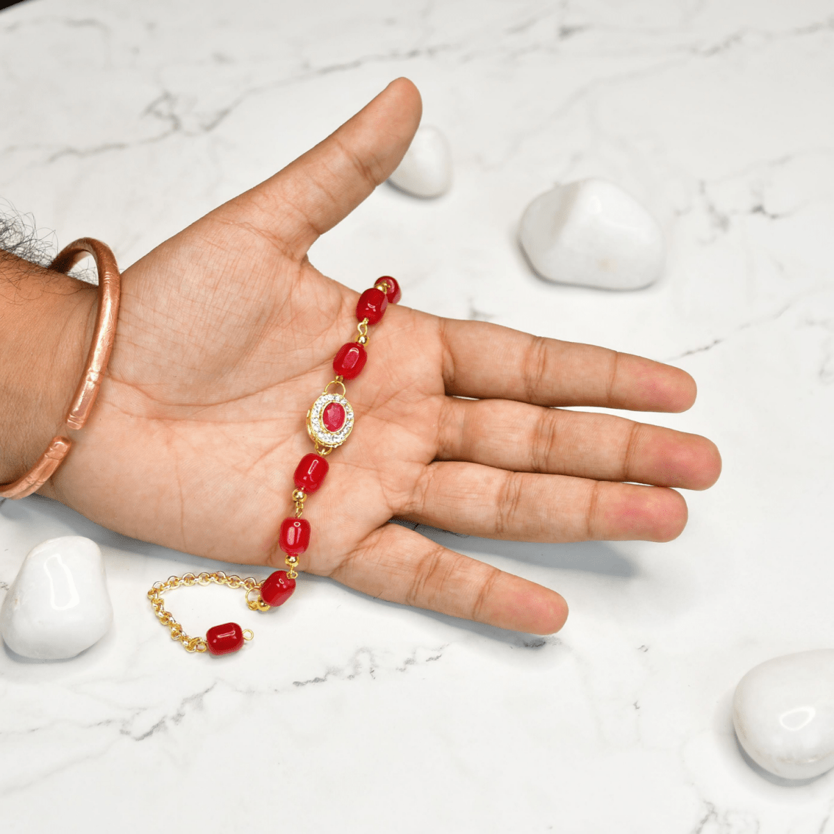 Sowpeace Rouge Allure Bracelet | Elegant Stainless Steel One‑Size Adjustable Fashion Jewelry for Women & Men