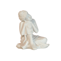 Sowpeace Serene Thoughts Decorative Piece | Elegant White Resin Sculpture for Home Décor & Gifting - Sowpeace - 