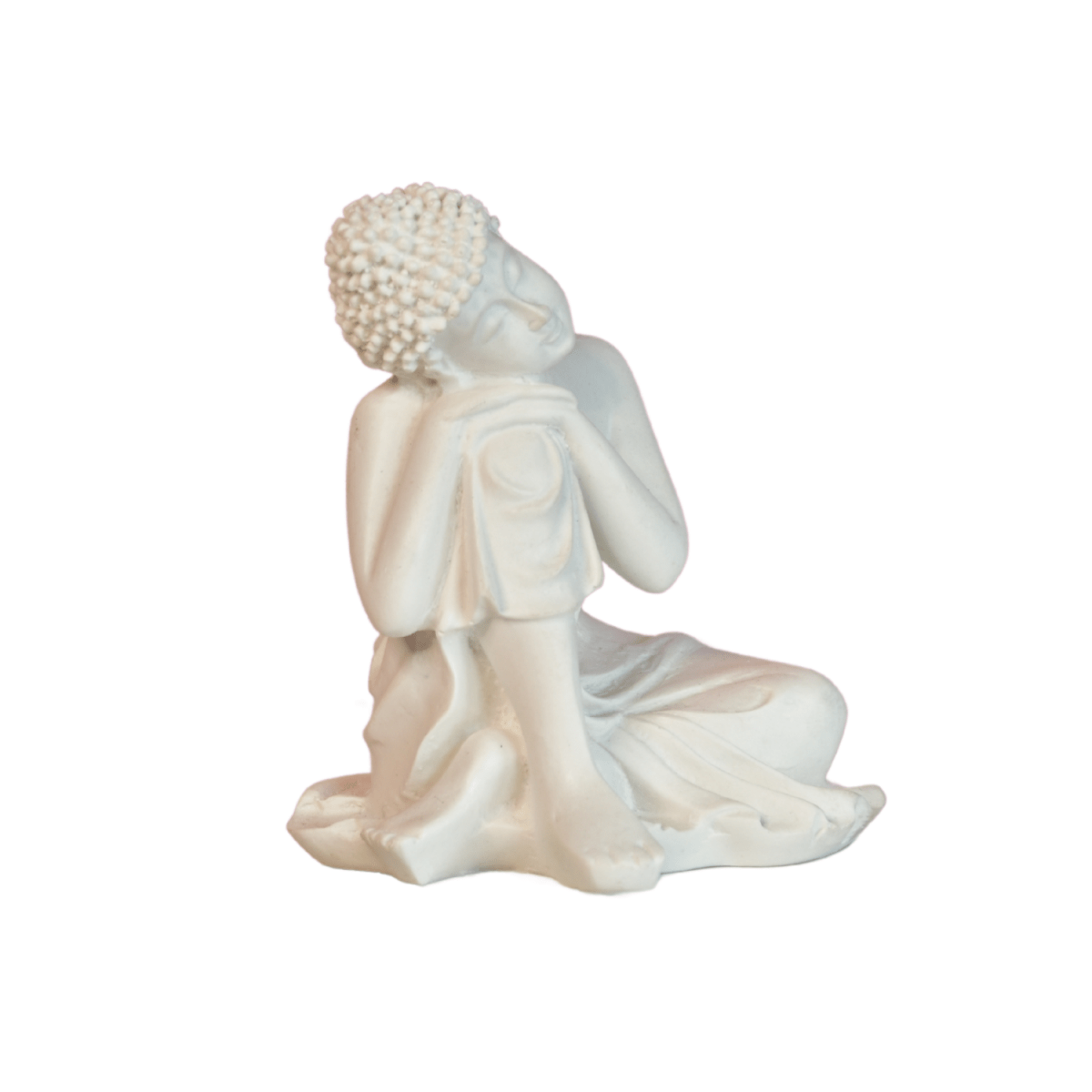 Sowpeace Serene Thoughts Decorative Piece | Elegant White Resin Sculpture for Home Décor & Gifting - Sowpeace - 