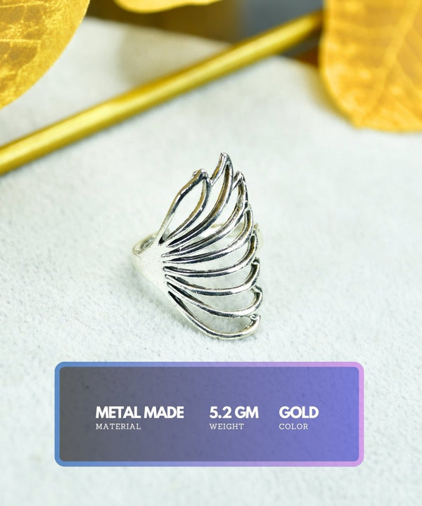 Sowpeace Silver Butterfly Wing Ring Set Stainless Steel | Elegant One‑Size Adjustable Jewelry for Women & Men — image 3