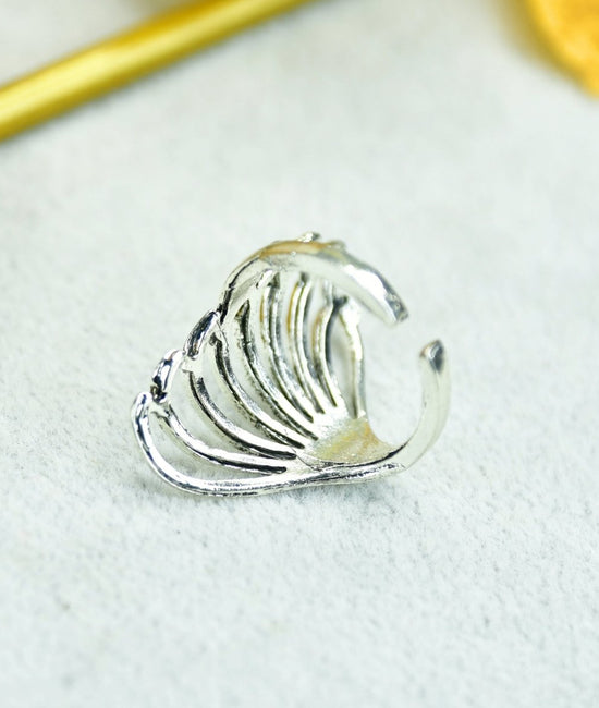 Sowpeace Silver Butterfly Wing Ring Set Stainless Steel | Elegant One‑Size Adjustable Jewelry for Women & Men