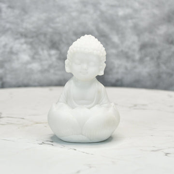 Sowpeace Sitting Baby Monk | Elegant Resin Spiritual Figurine for Peaceful Home Décor & Gifting - Sowpeace - 