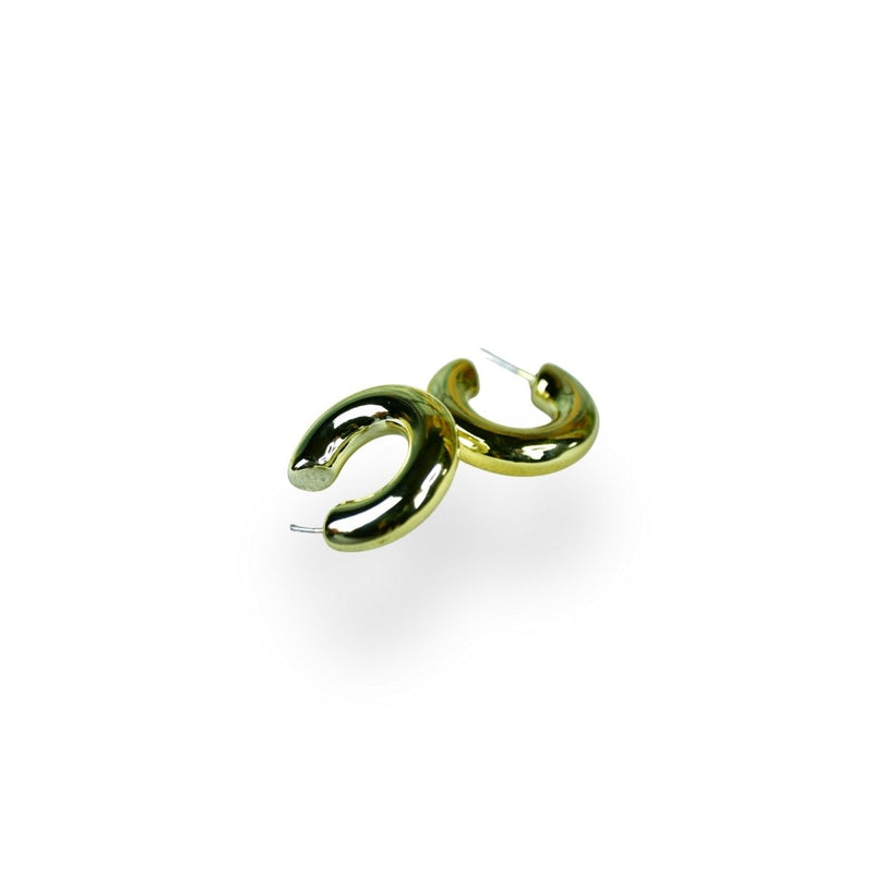 Sowpeace Small 3/4 Round Golden CCB Earrings | Lightweight One‑Size Stylish Jewelry for Women & Daily Wear – view 5