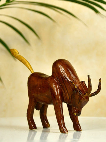 Sowpeace Small Wooden Ox: Artisan Home Decor - decor - Sowpeace - Sowpeace Small Wooden Ox: Artisan Home Decor - Wood - WDOX - WDN - TT - Sowpeace