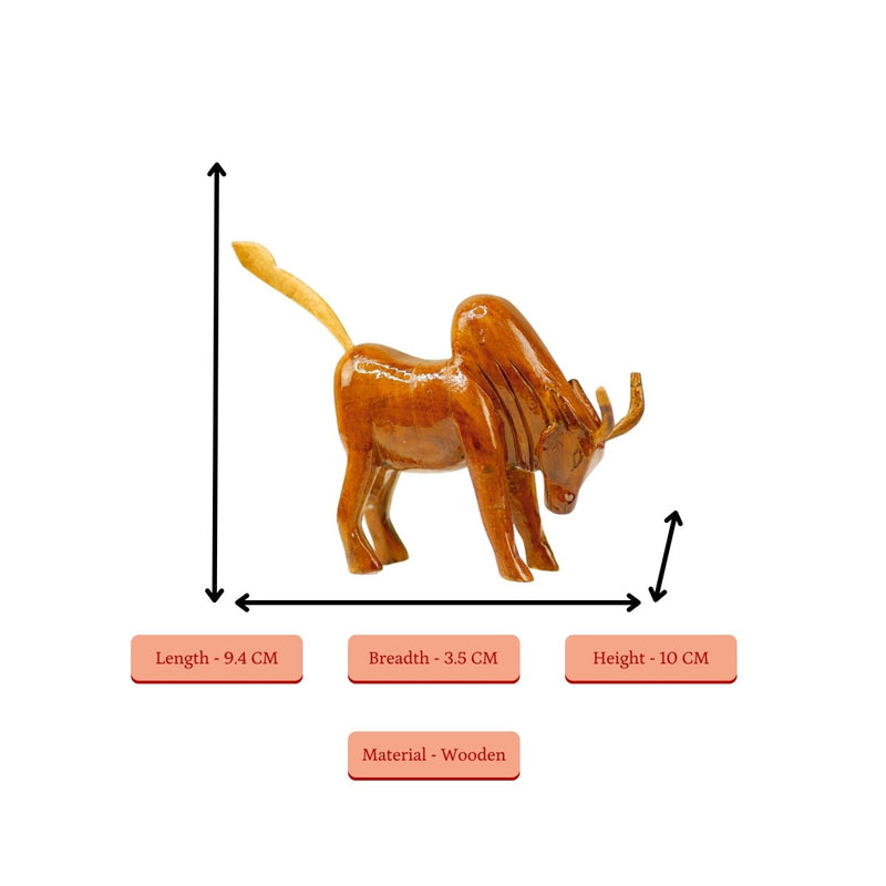 Sowpeace Small Wooden Ox: Artisan Home Decor – view 4
