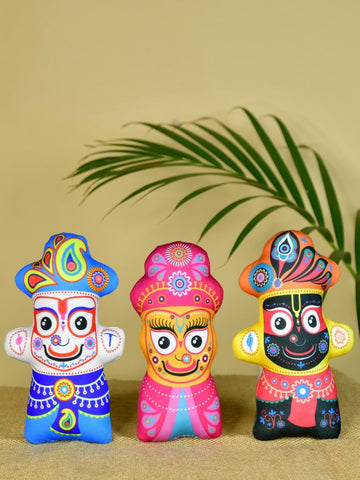 Sowpeace Stitched Cotton Jagannath Trio - Decor - Sowpeace - Sowpeace Stitched Cotton Jagannath Trio - CT - CJT - PT - TT - Sowpeace