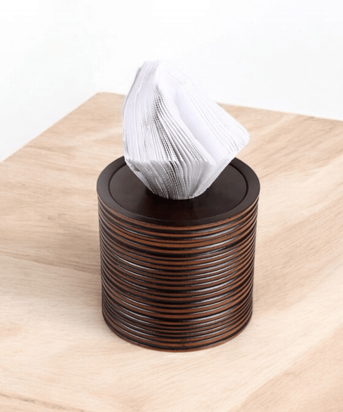 Sowpeace Stylish Acacia Wood Tissue Organizer