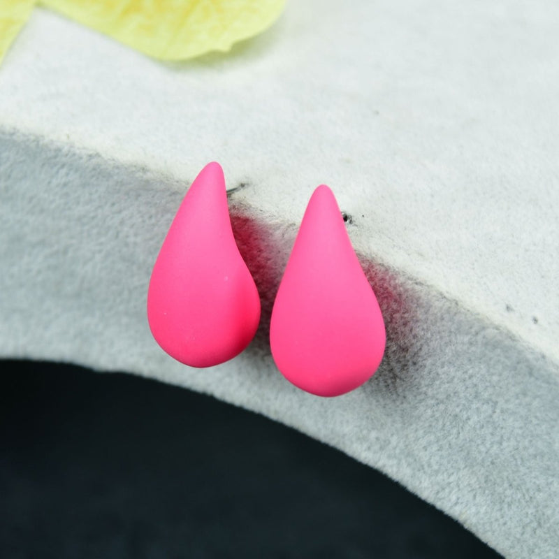 Sowpeace Teardrop CCB Earrings Set – Pink, Green & Black | Elegant One‑Size Lightweight Jewelry for Women & Daily Wear – view 1