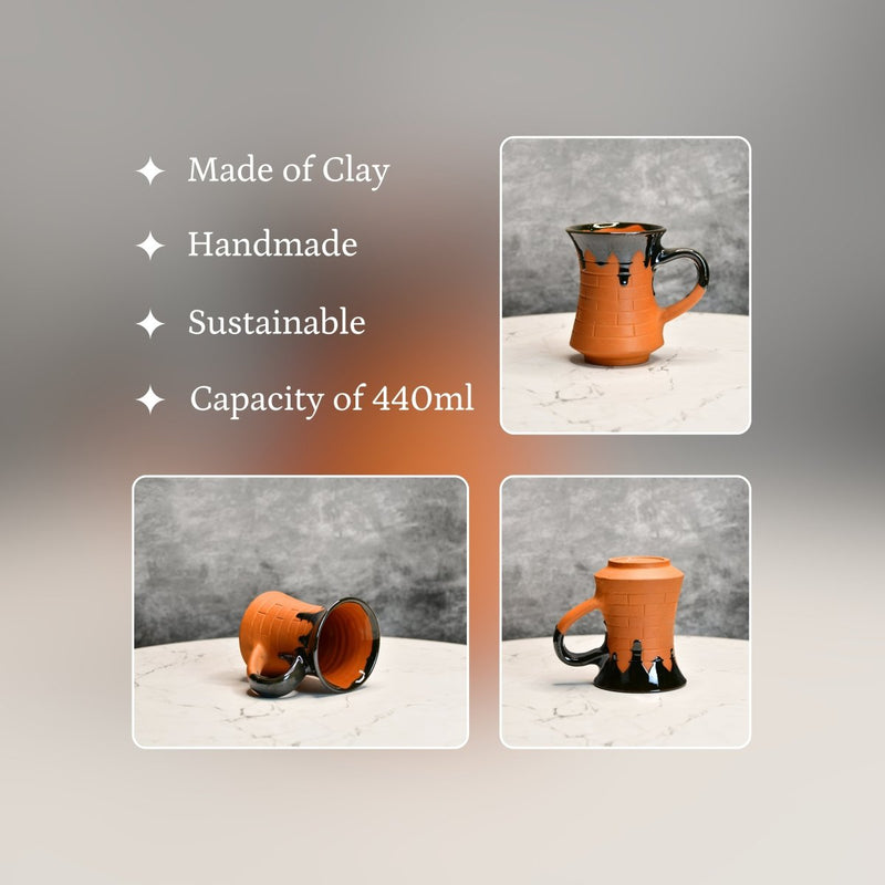 Sowpeace Terracotta Coffee Mug of Smile – view 3