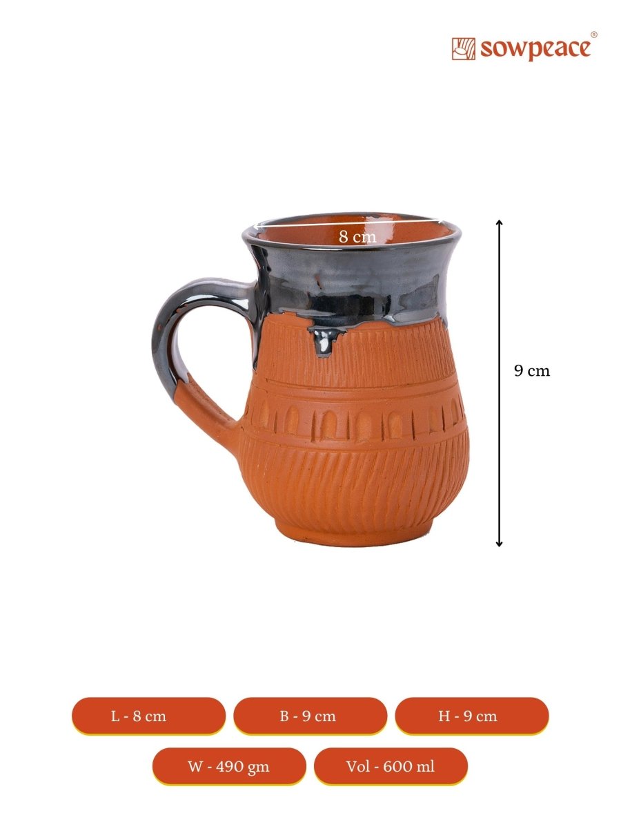 Sowpeace Terracotta Coffee Mug: Stylish Kitchen and Home Accent