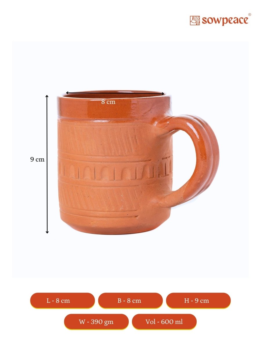 Sowpeace Terracotta Coffee Mug - Sowpeace - Sowpeace Terracotta Coffee Mug - Terr - Uten - Terr - TPCSH - Sowpeace