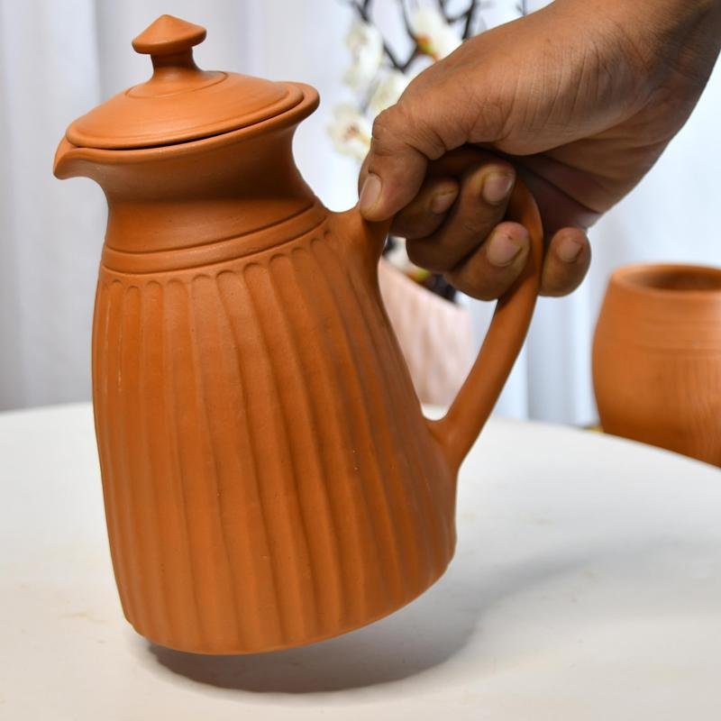 Sowpeace Terracotta Jug: Artful, Functional Home & Kitchenware