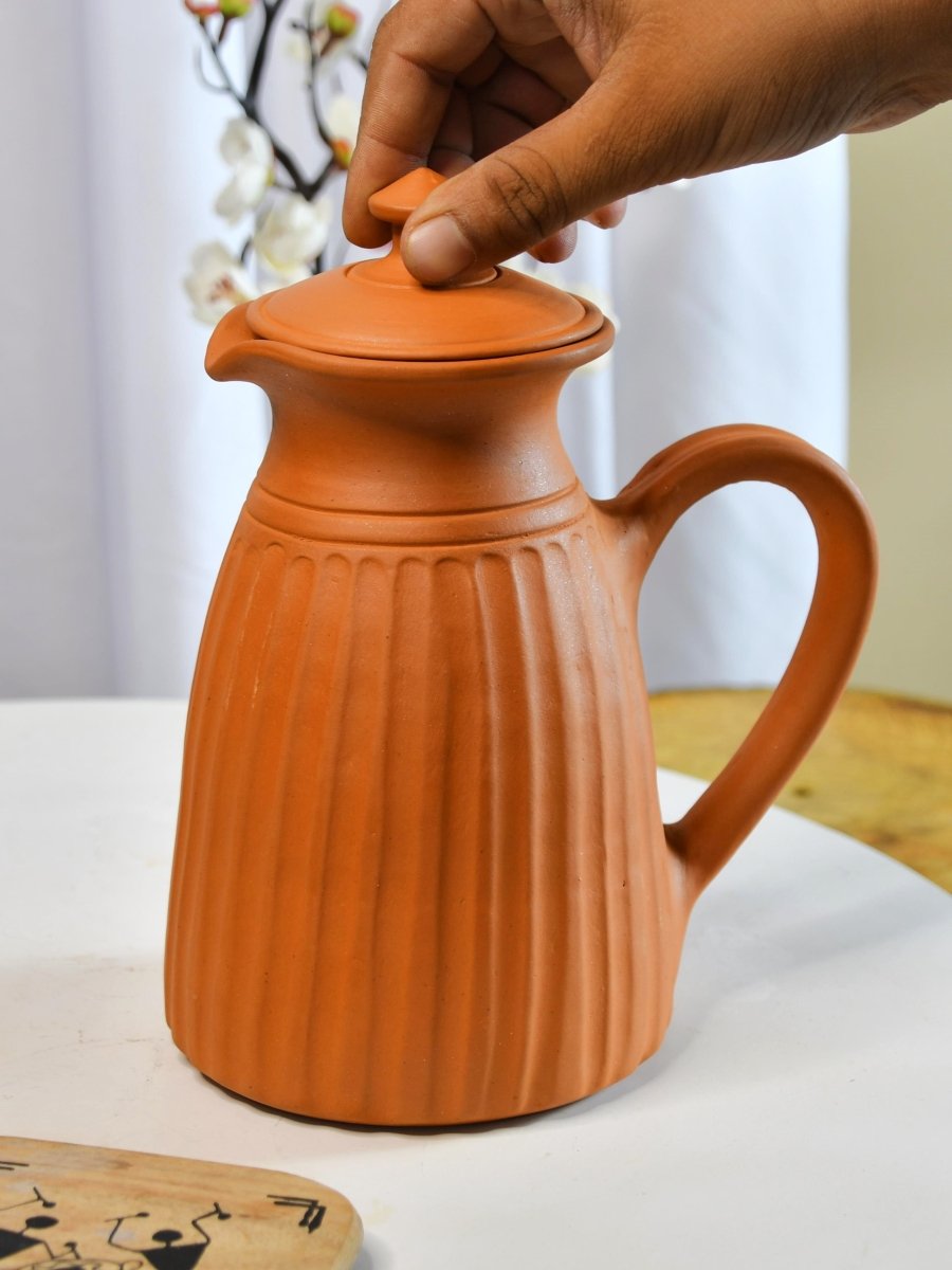 Sowpeace Terracotta Jug: Artful, Functional Home & Kitchenware