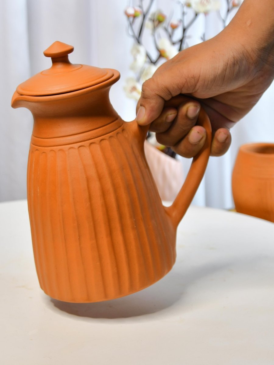 Sowpeace Terracotta Jug: Artful, Functional Home & Kitchenware - Utensils - Sowpeace - Sowpeace Terracotta Jug: Artful, Functional Home & Kitchenware - Terr - Uten - Terr - TJUL - 1 - Sowpeace