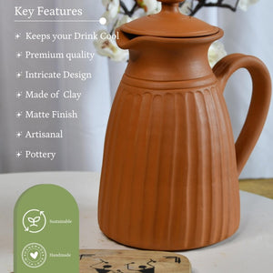 Sowpeace Terracotta Jug: Artful, Functional Home & Kitchenware - Utensils - Sowpeace - Sowpeace Terracotta Jug: Artful, Functional Home & Kitchenware - Terr - Uten - Terr - TJUL - 1 - Sowpeace