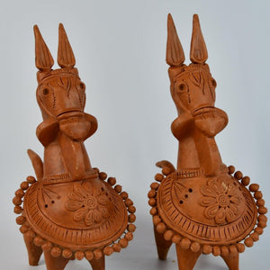 Sowpeace Terracotta Kathakali Horse: Artisan Tabletop Decor - Sowpeace - Sowpeace Terracotta Kathakali Horse: Artisan Tabletop Decor - Terr - Terr - TT - TKH - Sowpeace