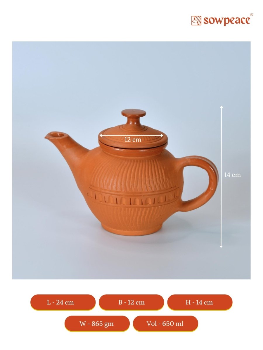 Sowpeace Terracotta Kettle: Artful Fusion for Home and Kitchen