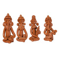 Sowpeace Terracotta Tribal Figurine Set: Artisan Tabletop Decor - Sowpeace - Sowpeace Terracotta Tribal Figurine Set: Artisan Tabletop Decor - Terr - Terr - TT - TFS4 - Sowpeace