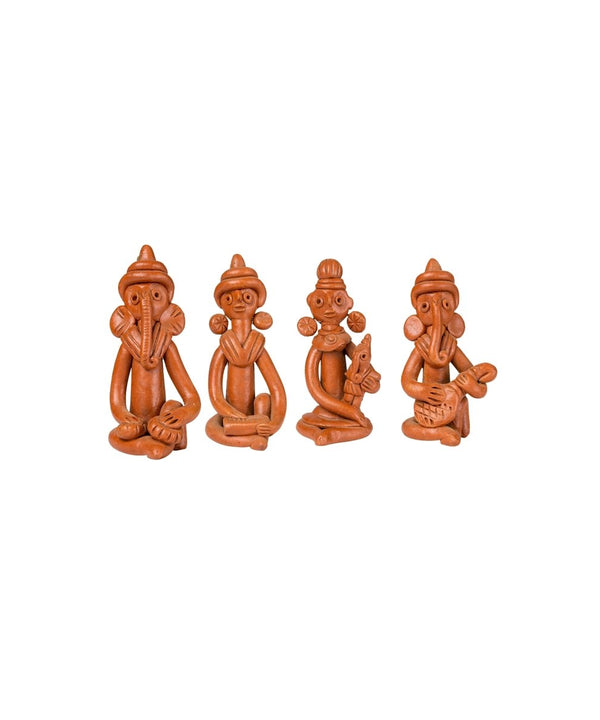 Sowpeace Terracotta Tribal Figurine Set: Artisan Tabletop Decor — image 7