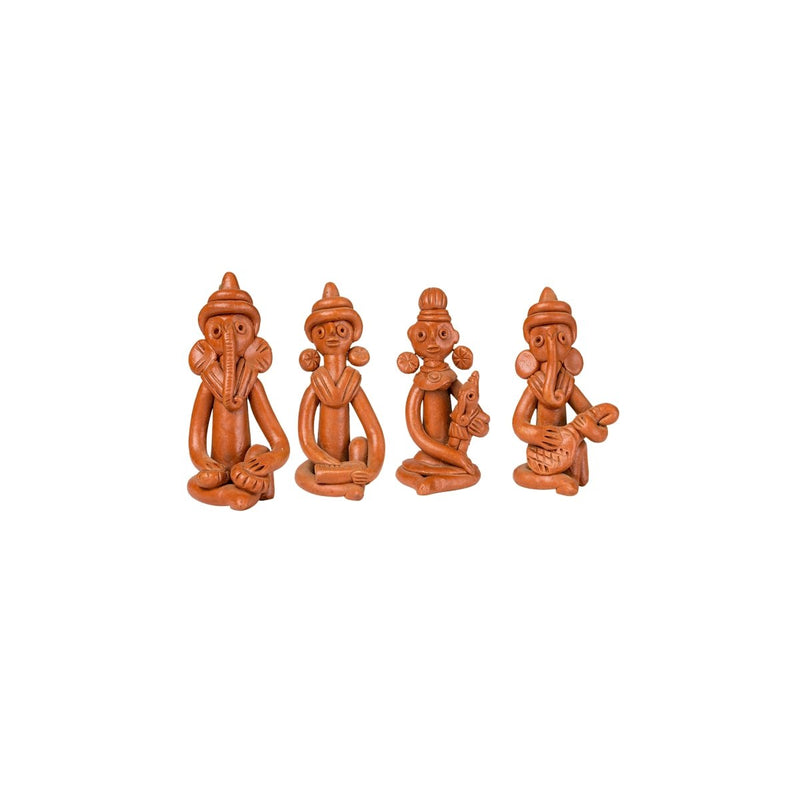 Sowpeace Terracotta Tribal Figurine Set: Artisan Tabletop Decor – view 7