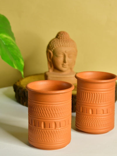 Sowpeace Terracotta Water Glass: Artful, Functional Home & Kitchenware