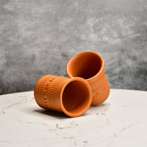 Sowpeace Terracotta Water Glass: Artful, Functional Home & Kitchenware - Additional View