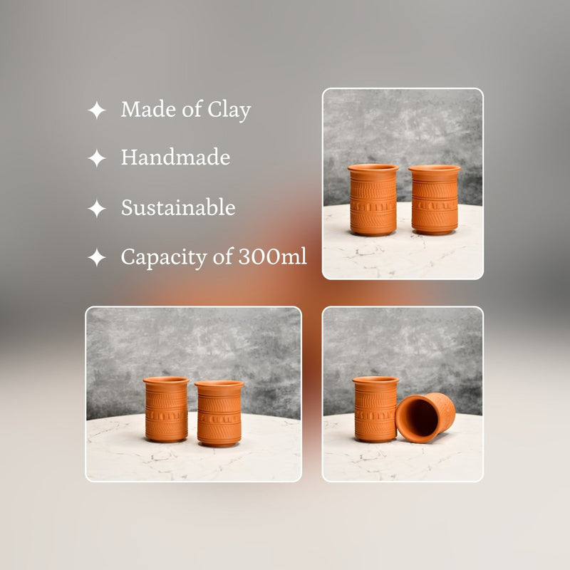 Sowpeace Terracotta Water Glass: Artful, Functional Home & Kitchenware – view 3