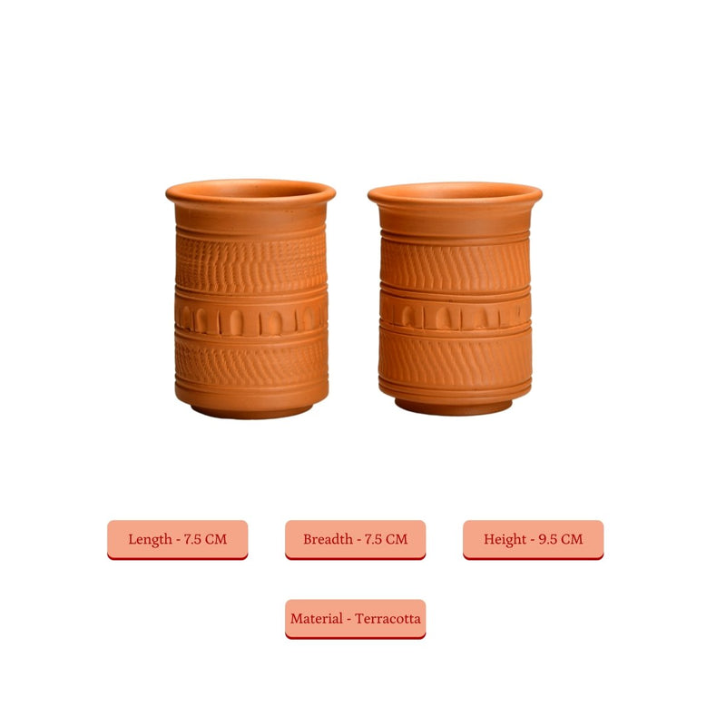 Sowpeace Terracotta Water Glass: Artful, Functional Home & Kitchenware – view 5