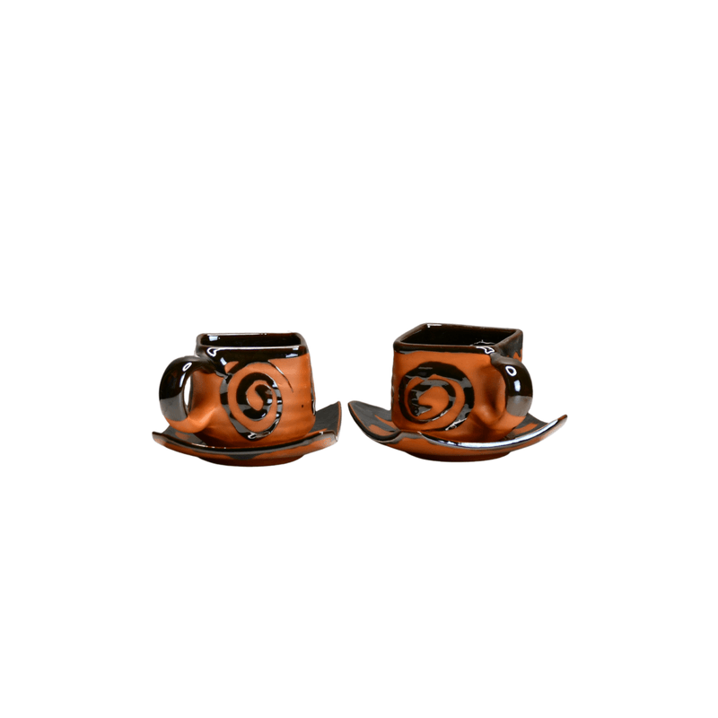 Sowpeace The Saucer Story (Set of 2) | Handcrafted Terracotta Tea & Coffee Saucers for Gifting & Daily Use – view 8