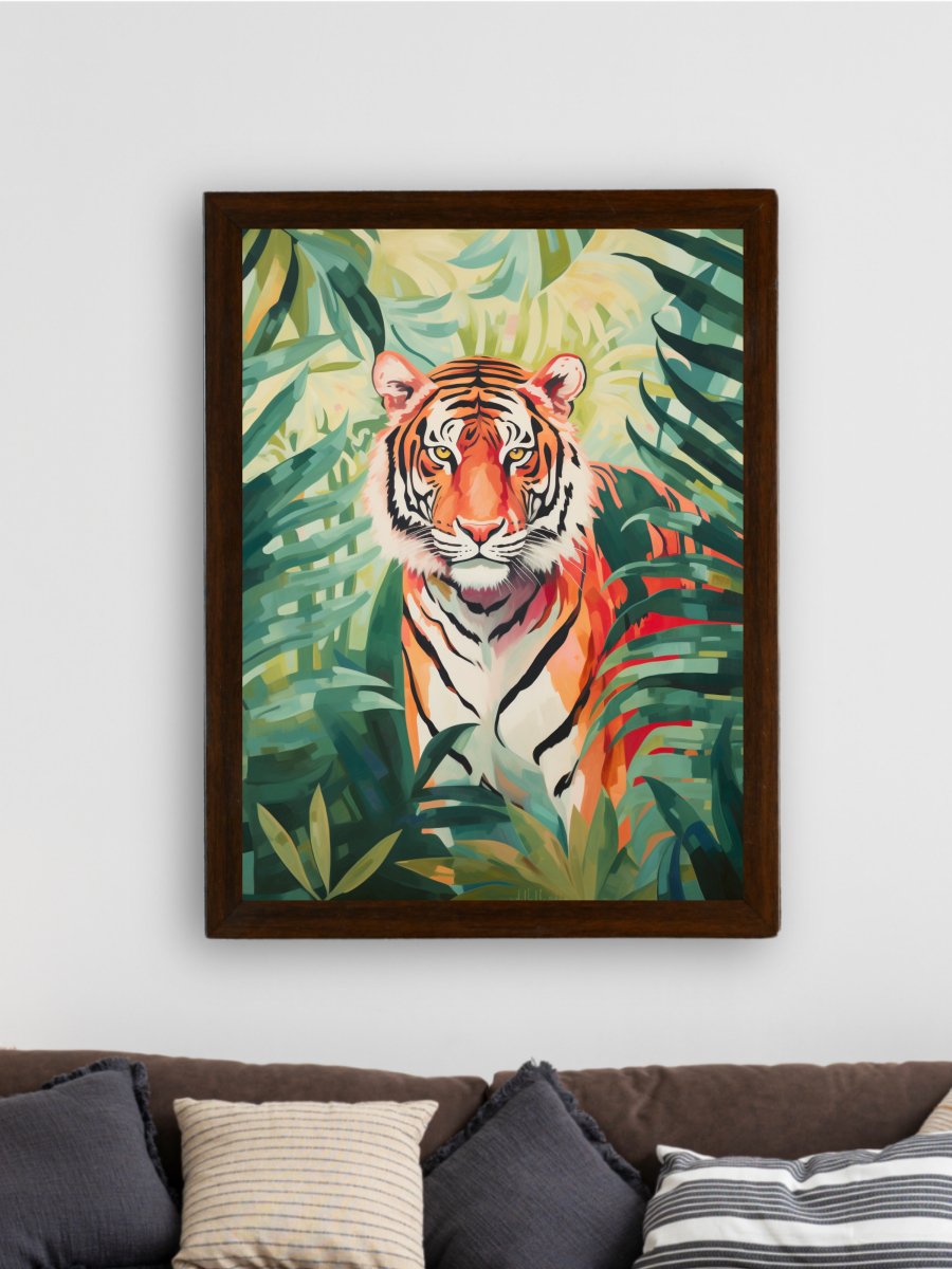 Sowpeace Tiger Canvas Wall Art: Premium Home Decor Print with Frame