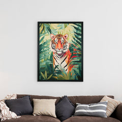 Sowpeace Tiger Canvas Wall Art: Premium Home Decor Print with Frame - Additional View