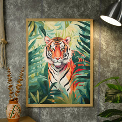 Sowpeace Tiger Canvas Wall Art: Premium Home Decor Print with Frame