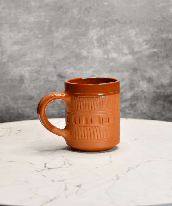 Sowpeace Traditional Terracotta Coffee Mugs (Set of 2) | Handcrafted Brown Tea & Coffee Cups for Gifting & Daily Use — image 2